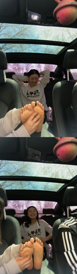 国产实践自拍，女T女 车内和户外